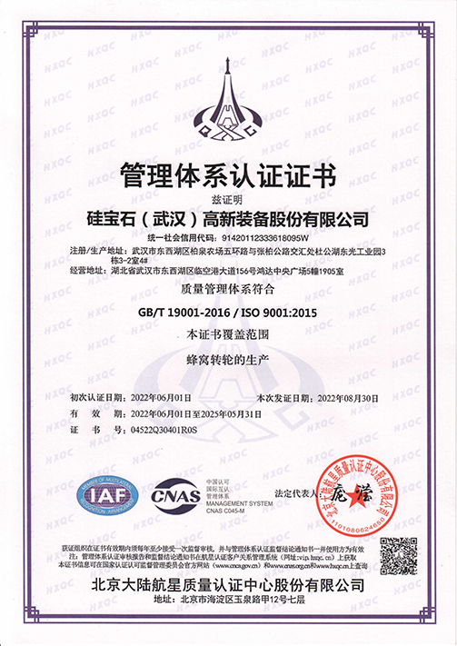 Certification of ISO management system